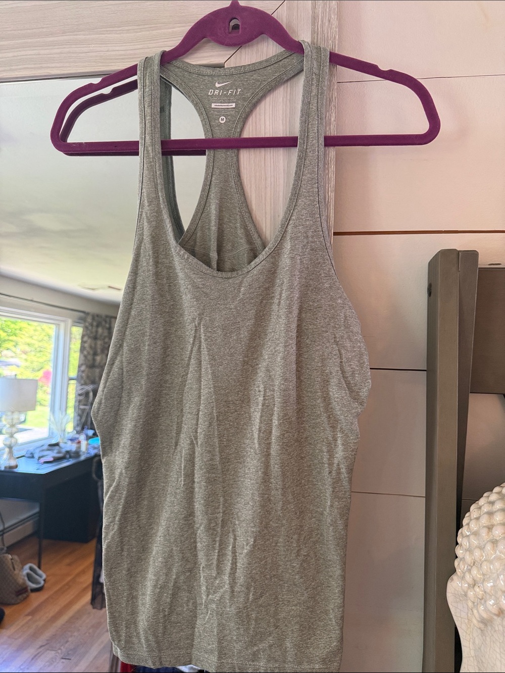 Nike Dri-FIT Heather Gray Racerback Tank